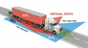 blind spot and truck collisions